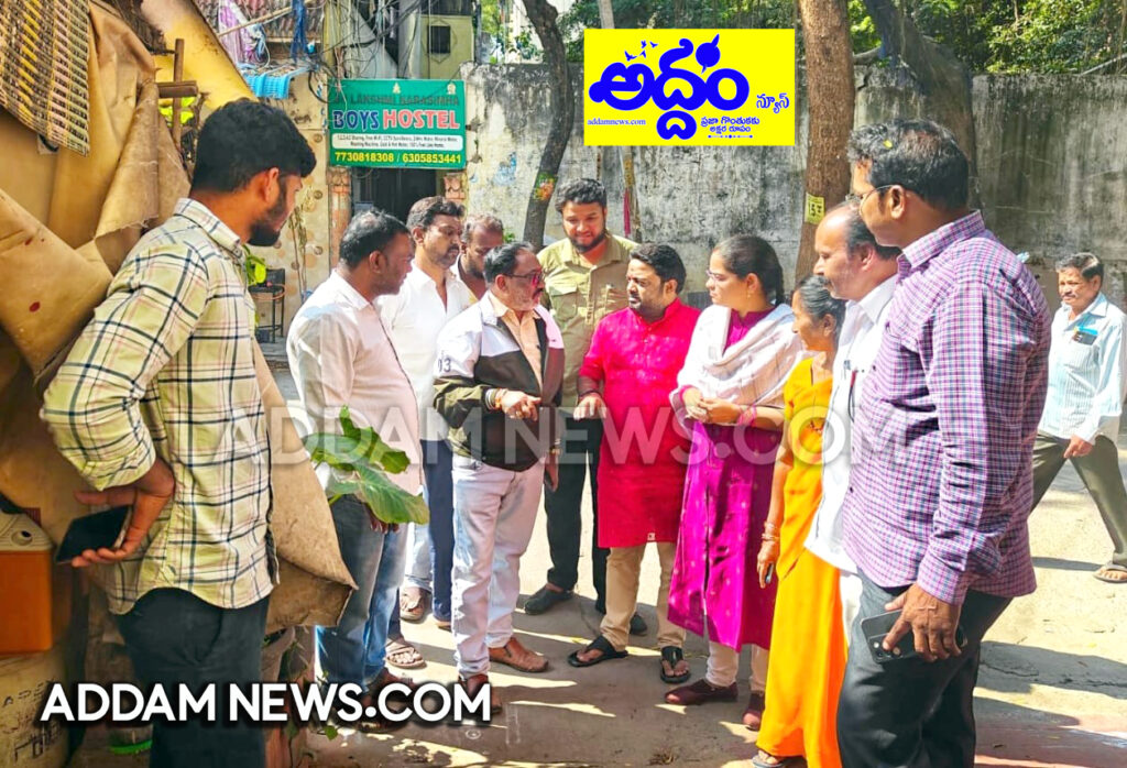 బస్తీలో పర్యటించిన గాంధీనగర్ కార్పొరేటర్ ఎ.పావని వినయ్ కుమార్